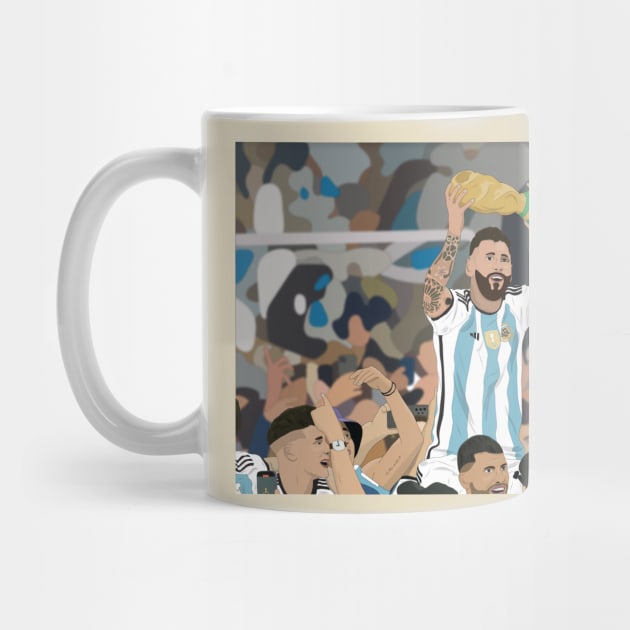 Lionel Messi digital illustration by fmmgraphicdesign